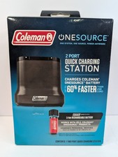 Coleman OneSource Rechargeable 2 port Battery Quick Charging Station New