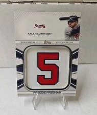 2022 Topps Series 1 Freddie Freeman Player Jersey Number Medallion #JNM-FF