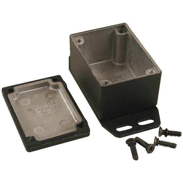 Hammond Watertight Diecast Enclosure Flanged Base 52.5x38x31 Black