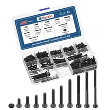 400pcs M3 Socket Head Cap Screws Bolt Nut Kits, Alloy Steel