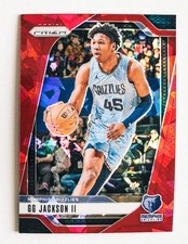 GG JACKSON II 2024-25 Panini Prizm Red Ice Prizm #208 Memphis Grizzlies