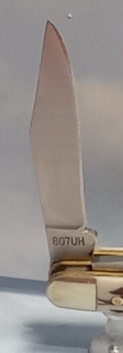 VINTAGE UNCLE HENRY 807UH STAGLON JUNIOR STOCKMAN POCKET KNIFE PERFECT CONDITION - Picture 5 of 12
