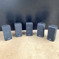 Bose Acoustimass Double Cube Speakers Lot Of 5 Tested