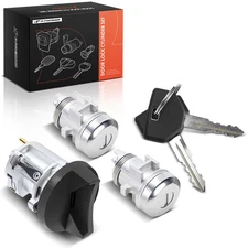 A-Premium Door Lock Cylinder Set w/ 2 Keys for Dodge Ram 1500 1997-2001 Chrysler