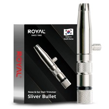 Manual Nose Hair Trimmer for Men Silver Premium Made in Korea Nose Hair