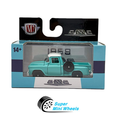 M2 Machines 1:64 1959 GMC Fleet Option 4x4 Blue R104 25-84