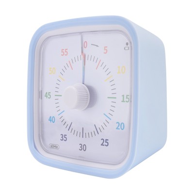 60 Minuten visuelle Zeitschaltuhr mit Schutzhülle, Regenbogen Disk Timer, leise9496