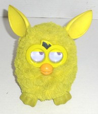 Hasbro 2012 Furby Boom Sprite Yellow Interactive Pet Toy Works HAS STAINS, READ