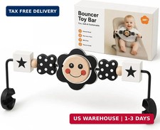 Baby Bouncer Toy Bar- Compatible with Baby Bjorn Bouncer, Wooden BabyBouncer Toy