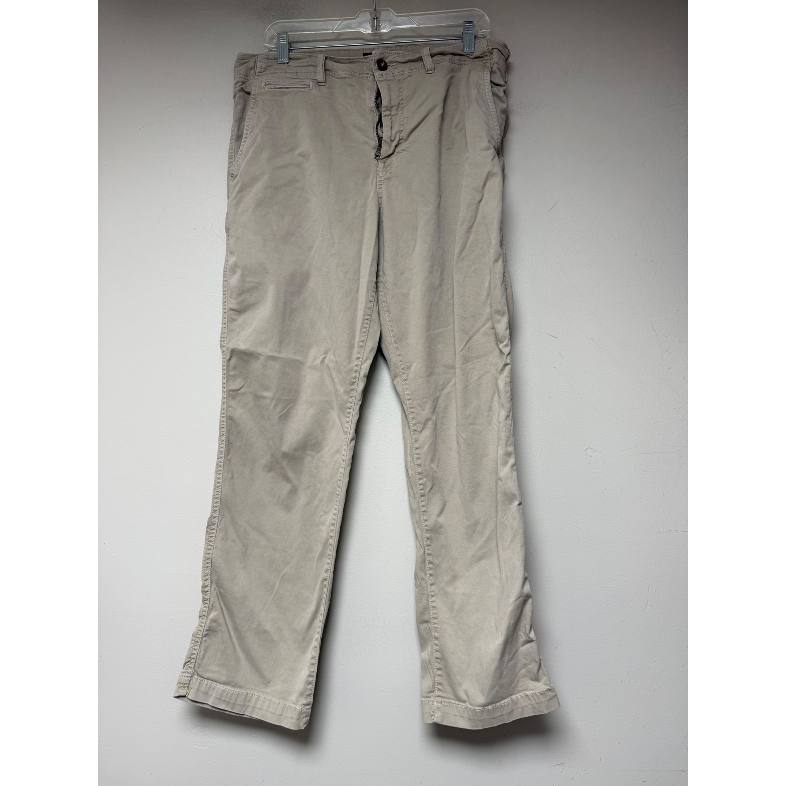 American Eagle Pants Mens 36x32 Khaki Excellent Extreme Flex Relaxed Straight