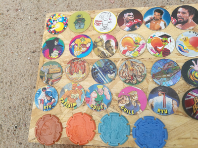 95 Tazo/Taso/Caps - Pokemon, Mask, Pirate, Digimon, etc. - Paper