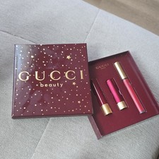 Gucci Beauty Rosso Ancora 509 3pc Lip Set Stick + Liquid Transfer-Proof