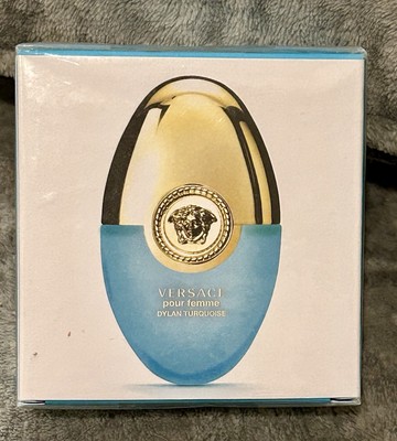 Versace Dylan Turquoise Pour Femme EDT Ovetto TRAVEL Spray .3oz, 10mL New in Box