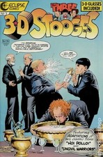 3-D Three Stooges #3B VG 1987 Stock Image Low Grade