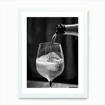 Gin And Tonic 9 Kunstdruck gerahmt Wandbild Poster Leinwanddruck Bild
