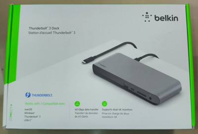 Belkin Thunderbolt 3 Dock Pro F4U097vf USB-C Dockingstation in OVP Mac/Windows
