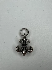 Chrome Hearts Large Fleur De Lis Pendant + CH Pouch and Gift Bag NO Bail