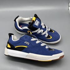 11.5 - Vans Men's Skate Mixxa Suede Mesh Shoes Navy Blue Grey White Size 11.5