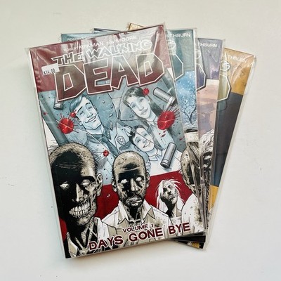 The Walking Dead TPB Vol 1 2 3 4 Lot Robert Kirkman Image Comics VF - NM-