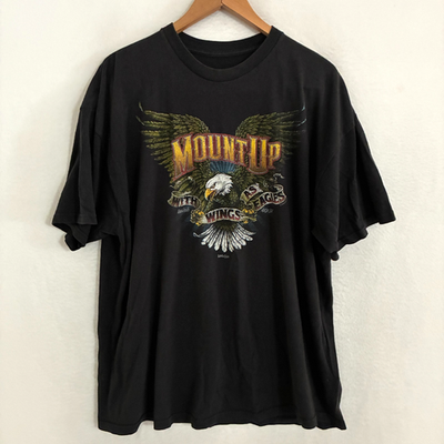 #ad #ad Kerusso Isaiah 40:31 Christian Shirt Fits Men XL Motorcycle Biker Wing Jesus Tee $14.88