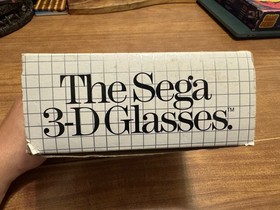 Sega Master System 3-D glasses 3D video game accessory CIB complete broken arm