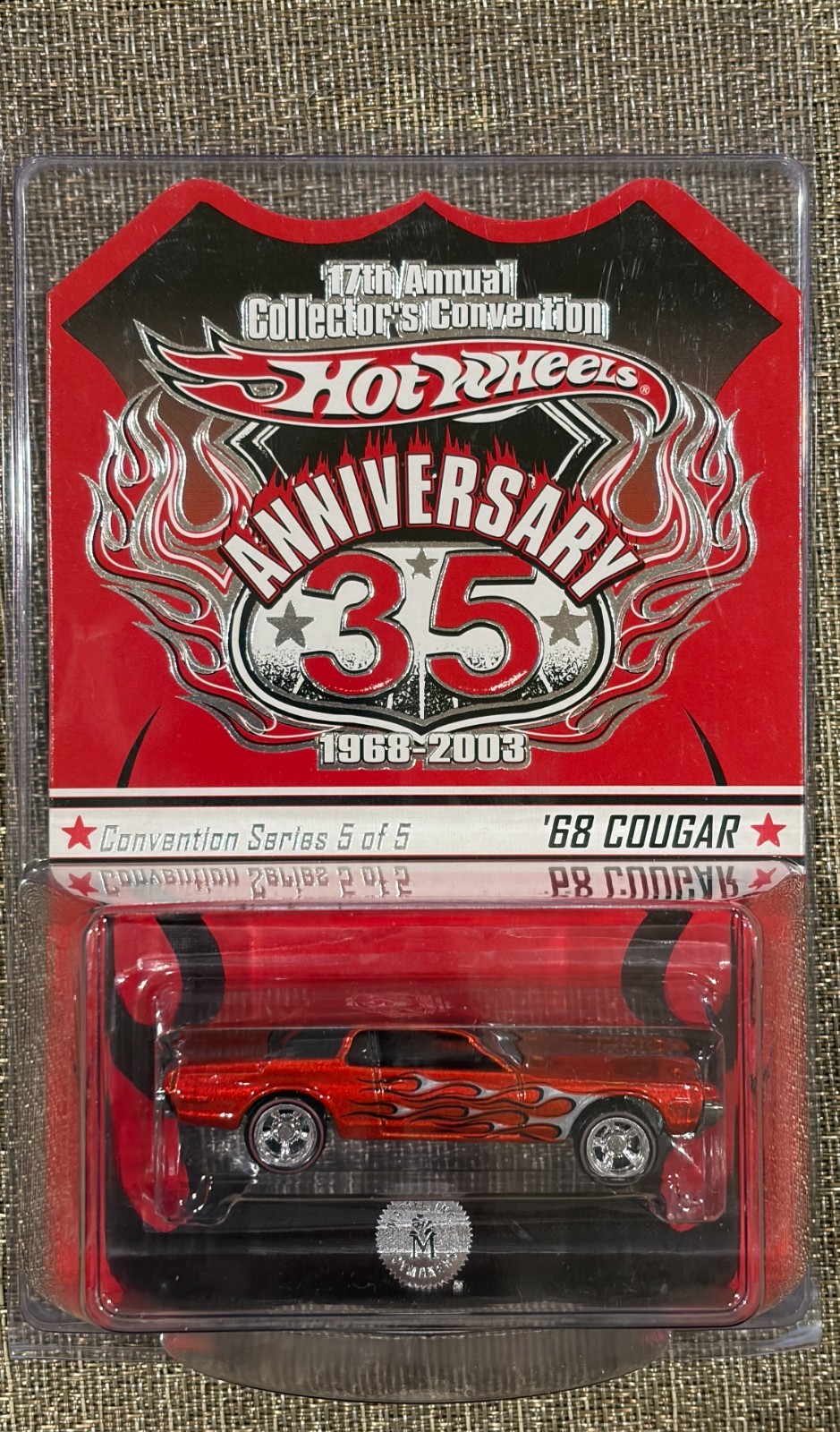 2003 Hot Wheels 17th Annual Collectors Convention ,  '68 Cougar  ,LOW # 278/2500
