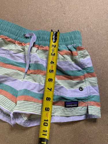 Patagonia Costa Rica Girls Baggies Shorts Size Medium 3" Swim Trunks - Picture 5 of 8