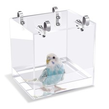 Bird Bath Cage, No-Leakage Bird Bathtub with Hanging Hooks Cage Accessory for...