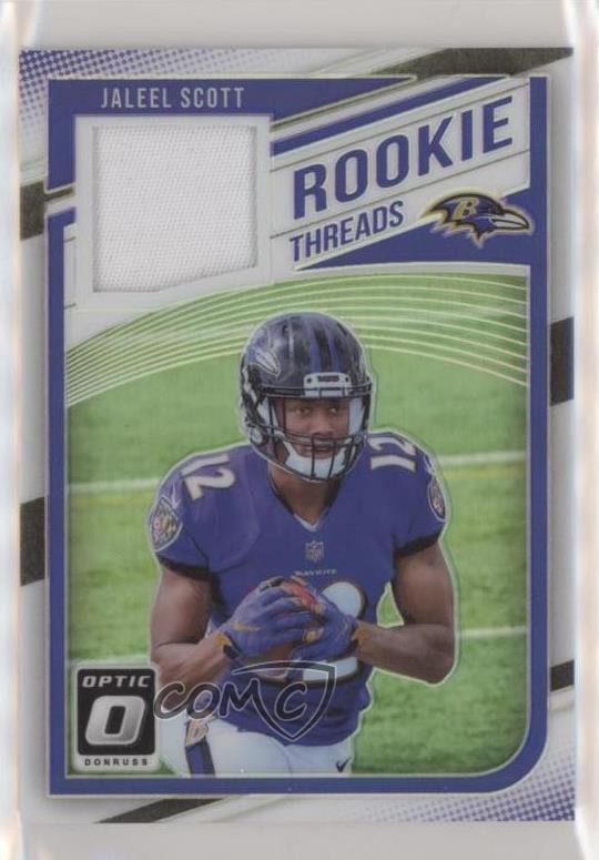 2018 Donruss Optic Rookie Threads Prime 15/50 Jaleel Scott #RT-JS RC 7l6