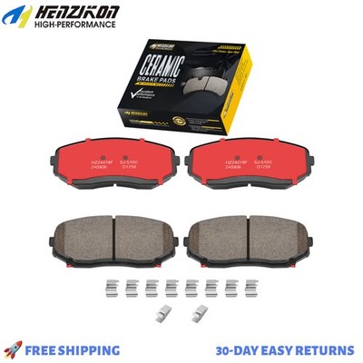 Front Ceramic Brake Pads W/Hardware for 2007 - 2023 Mazda CX-9 2.5L 3.5L 3.7L