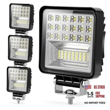 4 Pcs LED Tractor Work Light 4 Inch 126W 12V 24V Square 4pcs 4inch 126W Square