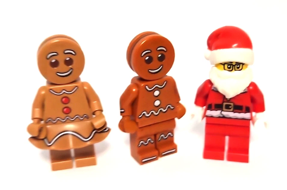 Lego Navidad Minifigura Lote Papá Noel Muñeco de Nieve Elfo Pan de Jengibre Reno Árbol Foto 4 de 4