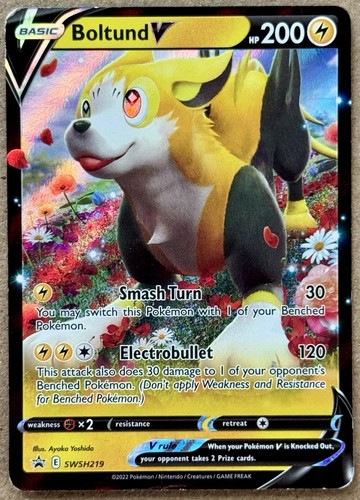 2022 POKÉMON SWSH BLACK STAR PROMO BOLTUND V RARE HOLO SWSH219 HP