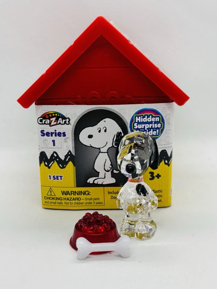 Cra-Z-Art Peanuts Crystal Sorpresa Serie 1 Mini Figura Caja Ciega Set-Snoopy Nuevo con Etiquetas Foto 3 de 4