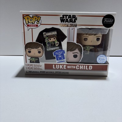 Funko Pop Tees Star Wars The Mandalorian Luke With Child #482