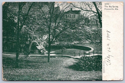 K31/ Huntsville Alabama Postcard c1910 The Big Spring Homes 528