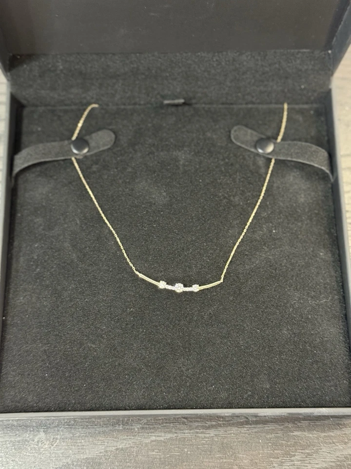 Memories Moments Magic Lab Grown Diamond Smile Necklace - Worn Once - Image 2 of 4