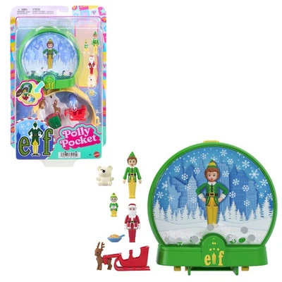Polly Pocket x Elf Compact Micro Buddy Playset Age 4+ Mattel JGT05