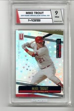 MIKE TROUT ANGELS 2019 PANINI CHRONICLES UNPARALLELED ASTRAL #24 MGS 9 MINT