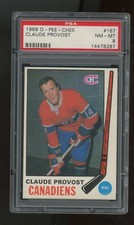 1969-70 O-Pee-Chee #167 Claude Provost PSA 8