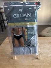 Small - Gildan Select Men's Mid-Rise Briefs 6-Pack Tagless