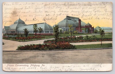 Pittsburg Pennsylvania, Phipps Conservatory, 1915 Postcard 