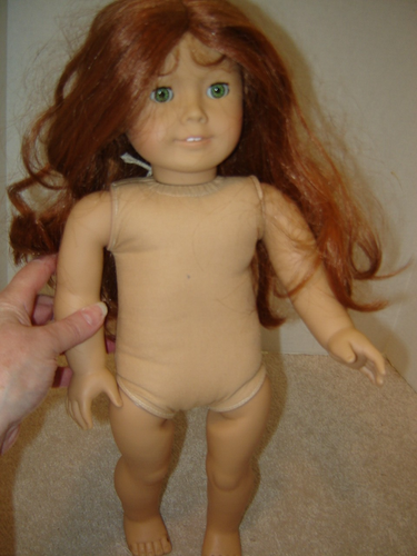 american girl PLEASANT COMPANY FELICITY doll meet dress marked 1986 west Germany - Picture 3 of 12