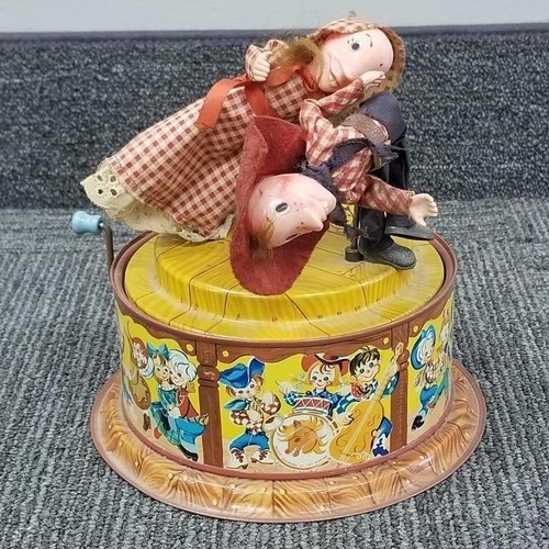 Gruppe Vintage Spielzeug: Traktoren, Blechcamper, Planierraupe - ungeprüft - Bild 8 von 10