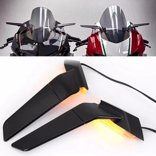 Indicator Lamp Mirrors For Ducati Panigale V2 V4 2020-2023 Rear View Mirrors - Picture 2 of 9