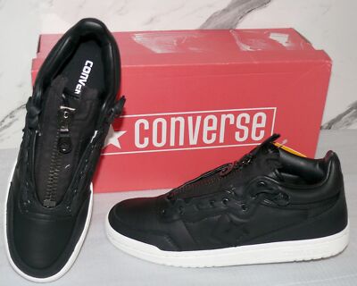 Converse 159455C FASTBREAK MID Leder Schuhe Sneaker SLIP-ON Boots 40 42 Schwarz