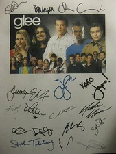 Glee Signed Pilot Script X16 Dianna Agron Chris Colfer Jane Lynch Morrison repnt