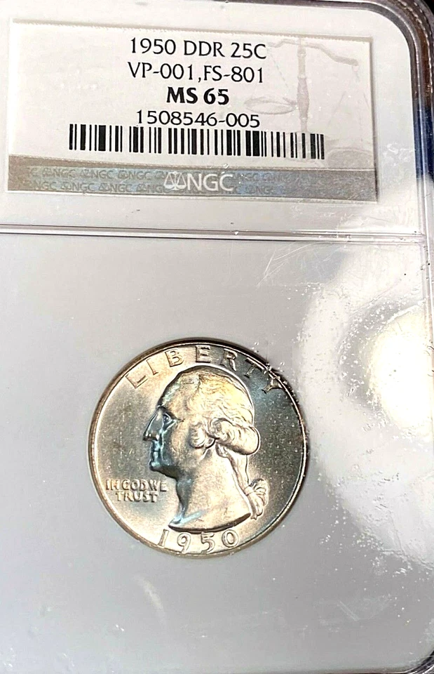 1950 DDR Quarter FS-801 (VP-001) NGC MS65 White Best Price on Ebay* CHRC - Image 2 of 3