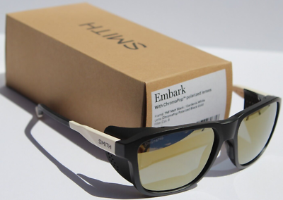 SMITH OPTICS Embark POLARIZED Glacier Sunglasses Black/Gold TNF