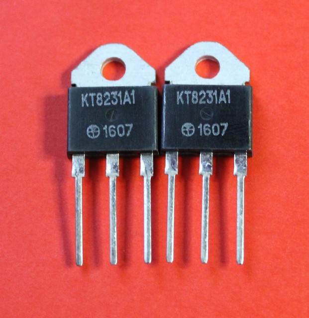 Transistors silicon KT8231A-1 = BU941ZP, IR6060, BU941ZT USSR Lot of 2 ...